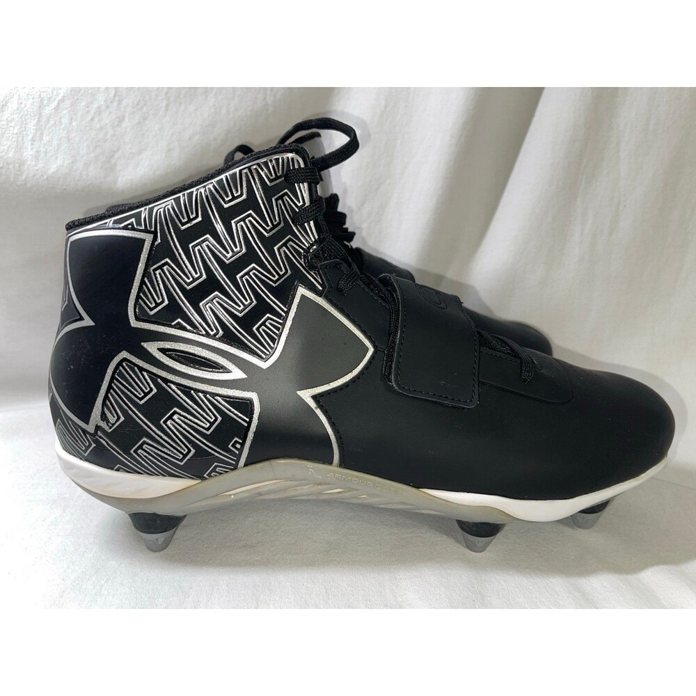 Under Armour Football Cleats C1N Mid Tops Men's Size 13 Cam Newton Shoes